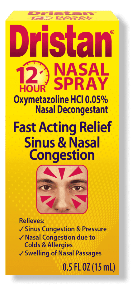 Dristan Nasal Spray packaging